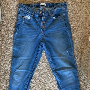 Sonoma Skinny jean high waisted with button fly
